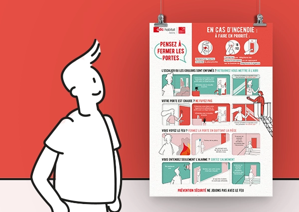 Création affiche prévention incendie