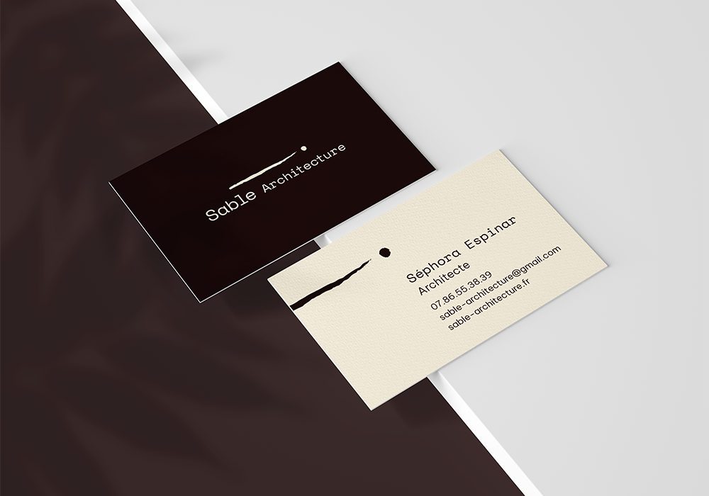 creation identite architecte carte de visite