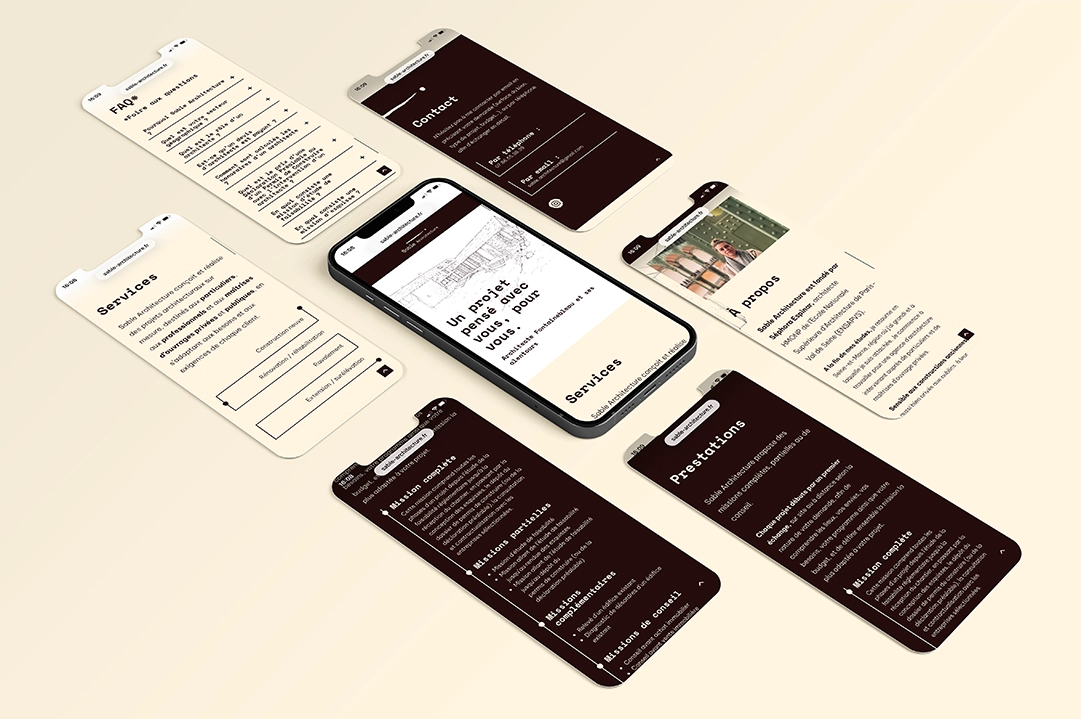 creation site architecte responsive
